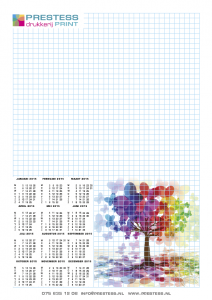 Schrijfbloks-Kalender